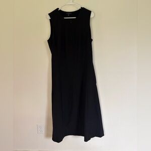 COS Black Sleeveless Zip Front Maxi Dress w/ Invisible Pockets